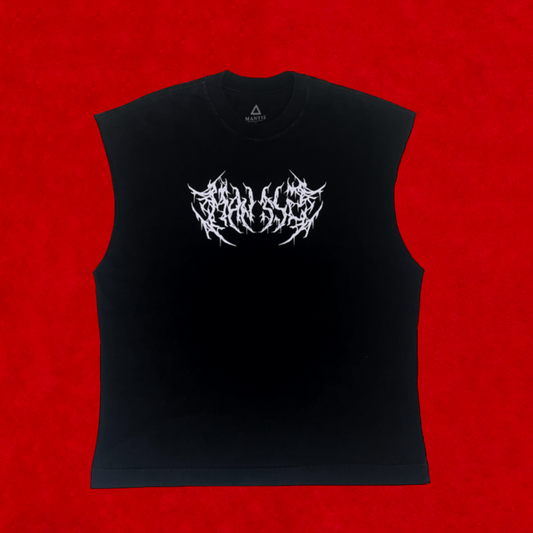 Camiseta Death Mantis Oversized Sleeveless - Preta